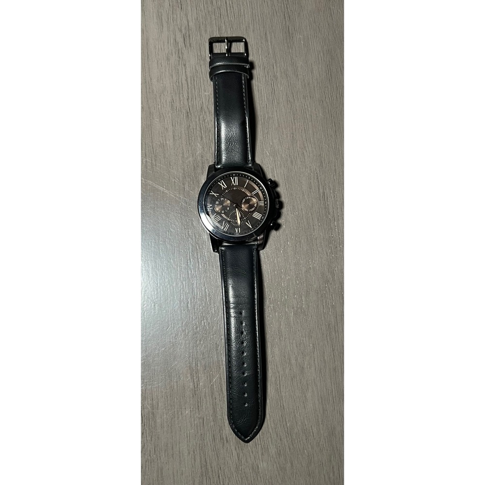 FMD Mens Watch Black Dial Roman Numerals FMDXGE029 Japan Movement Black Strap